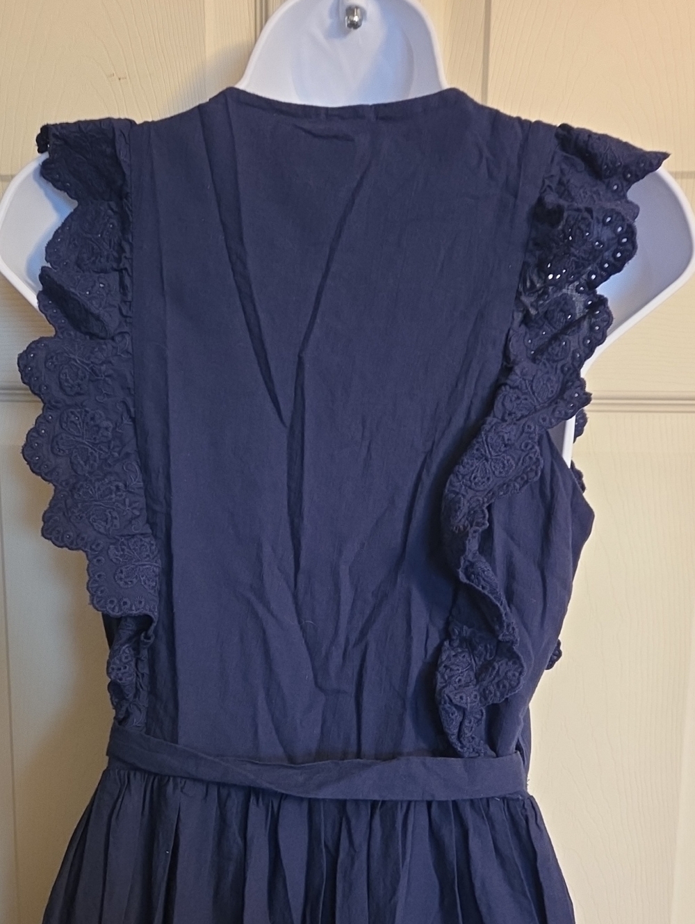 Everleigh Navy Lace Wrap Dress Size Small - Picture 5 of 12